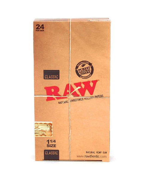RAW CLASSIC 1 1/4 ROLLING PAPERS 24CT BOX - Vape City USA - Smoking Accessories