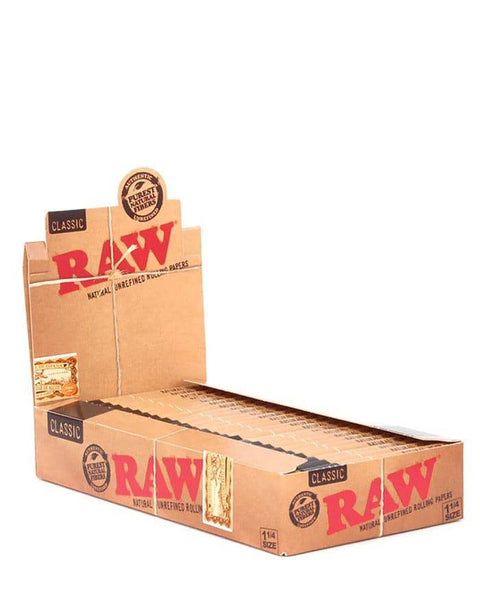 RAW CLASSIC 1 1/4 ROLLING PAPERS 24CT BOX - Vape City USA - Smoking Accessories