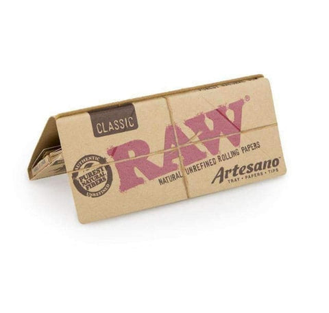 RAW CLASSIC ARTESANO KING SIZE SLIM ROLLING PAPERS 15CT BOX - Vape City USA - Smoking Accessories