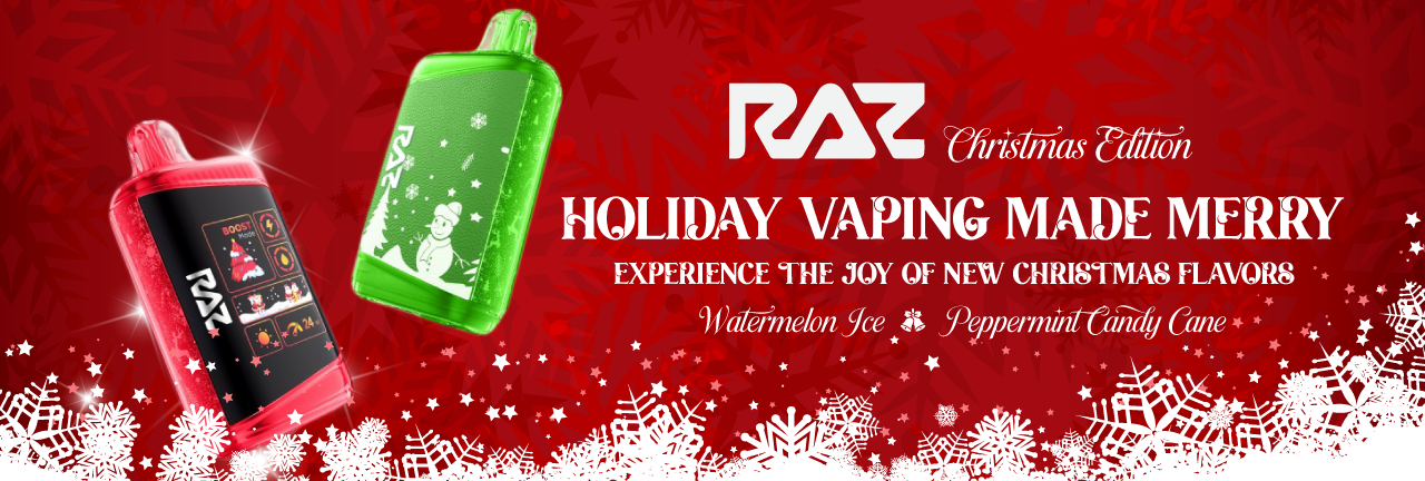 Now available the new Christmas Edition of Raz LTX with 25000 puffs