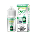 Blue Miami Mint vape juice – icy blue raspberry and mint fusion in RAZ x Pod Juice Synthetic Salt 30ml