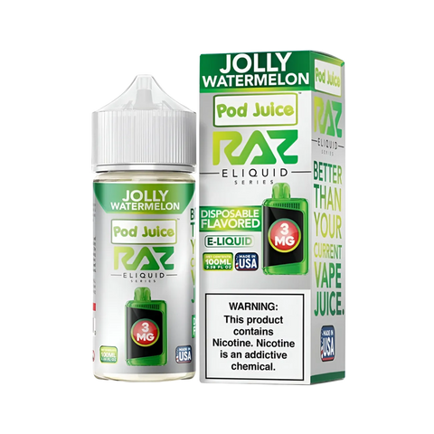 RAZ x Pod Juice Jolly Watermelon 100ml - Sweet watermelon candy vape juice