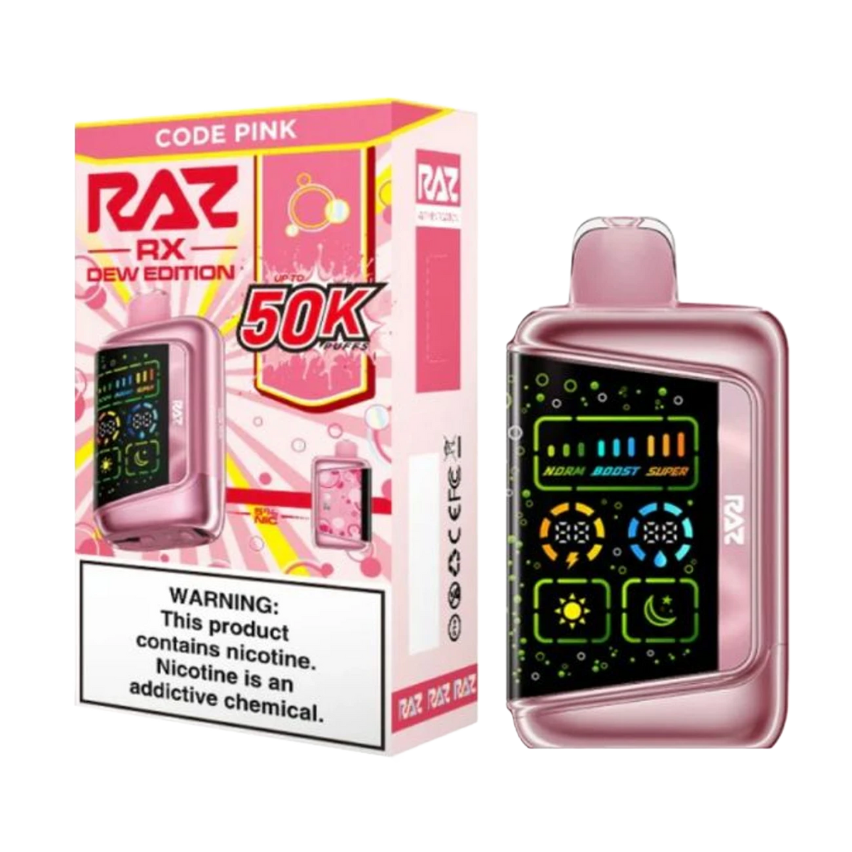 RAZ RX50K Dew Edition – 50K Puff Disposable Vape with LED