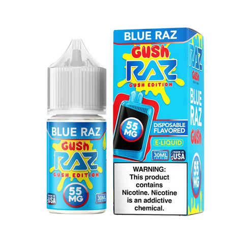 Raz x Pod Juice Blue Raz Gush Nicotine Salt E-Liquid 30mL