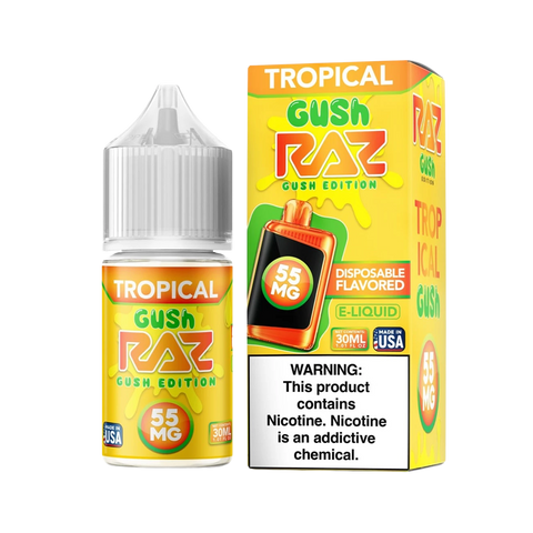 Raz x Pod Juice Tropical Gush Nicotine Salt E-Liquid 30mL