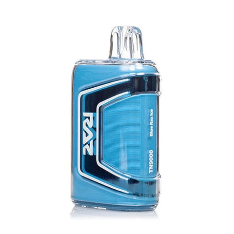 RAZ TN9000 Blue Raz Ice flavor, a cool and refreshing blue raspberry vape. Best RAZ TN9000 flavors near me.