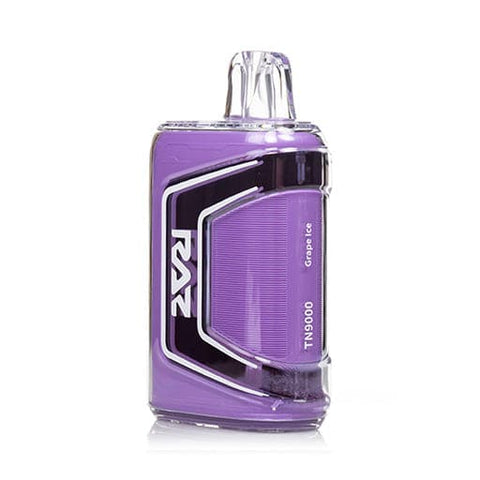 RAZ TN9000 Grape Ice flavor - Cool grape with an icy finish, a classic in the RAZ vape TN9000 flavors.