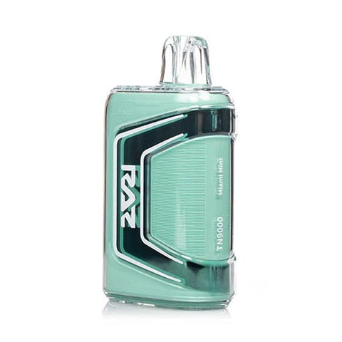 RAZ TN9000 Miami Mint, a refreshing mint vape. Discover best RAZ TN9000 flavors and prices.