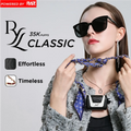 RYL Classic 35K Disposable Vape designed for women, featuring a luxury leather grip, elegant chain lanyard, and 35,000 puffs by RAZ. Perfect blend of style and performance.