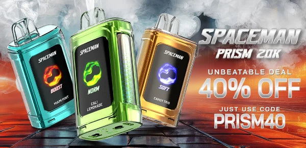 40% off Smok Spaceman Prism 20k mobile banner version