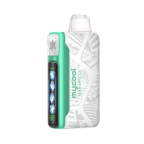 Adjust MyCool 40K Sour Apple Ice flavor, combining crisp green apple with a frosty menthol twist – find Adjust MyCool now.