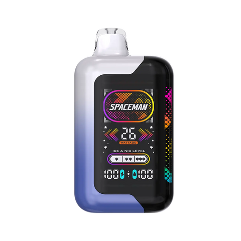 Smok Spaceman SP40000 Blue Razz Ice flavor, combining juicy blue raspberry sweetness with a refreshing menthol twist – Smok Spaceman vape favorite.