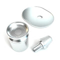 STÜNDENGLASS GRAVITY INFUSER (POLISHED SILVER) - Vape City USA - Smoking Accessories