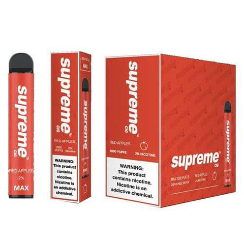 SUPREME MAX DISPOSABLE VAPE DEVICE - 5PK - Vape City USA - Vaporizers & Electronic Cigarettes