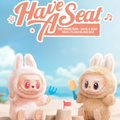 Display of Labubu The Monsters series by Pop Mart – collectible vinyl plush toys in retail-style arrangement