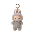 Sesame Bean Labubu – neutral earth-tone vinyl character by Pop Mart