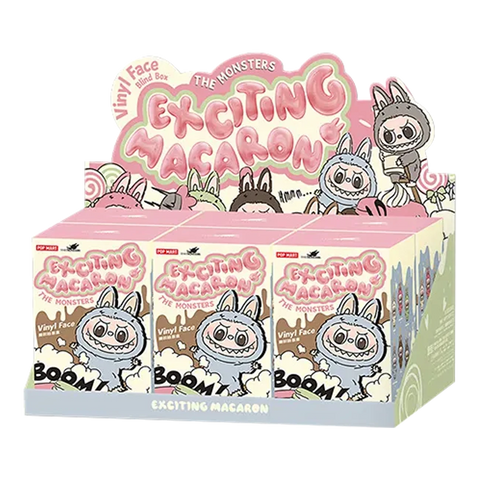 Labubu Exciting Macaron ピンクLychee Berry Labubu The Monsters Exciting Macaron Vinyl Face Series