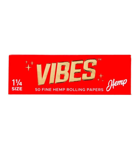VIBES 1 1/4 HEMP ROLLING PAPERS 50CT BOX - Vape City USA - Smoking Accessories