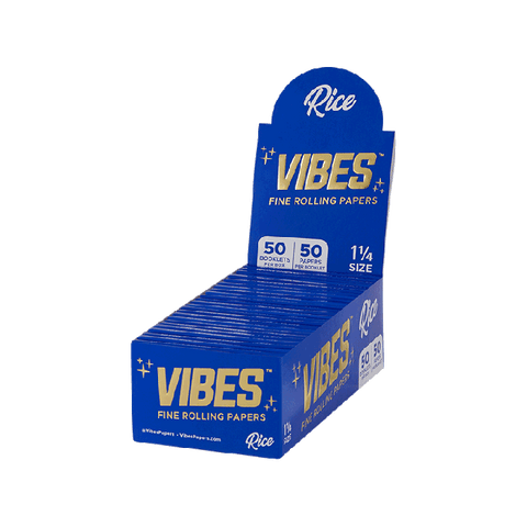 VIBES 1 1/4 RICE ROLLING PAPERS 50CT BOX - Vape City USA - Smoking Accessories