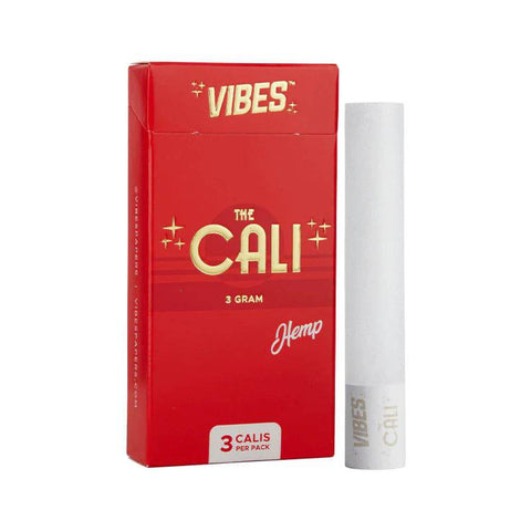 VIBES CALI HEMP PRE ROLLED 3-GRAM CONE (3-PACK) 8CT BOX - Vape City USA - Smoking Accessories