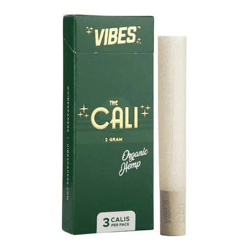 VIBES CALI ORGANIC HEMP PRE ROLLED 2-GRAM CONE (3-PACK) 8CT BOX - Vape City USA - Smoking Accessories