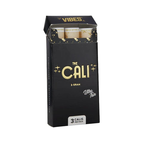 VIBES CALI ULTRA THIN PRE ROLLED 3-GRAM CONE (3-PACK) 8CT BOX - Vape City USA - Smoking Accessories