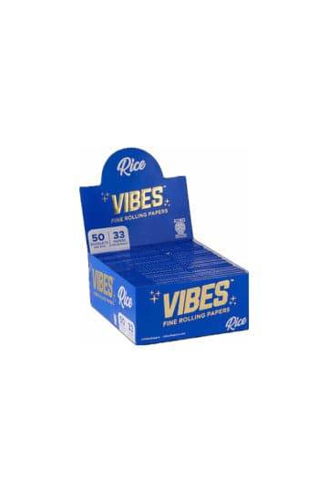 VIBES KING SIZE RICE ROLLING PAPERS 50CT BOX - Vape City USA - Smoking Accessories