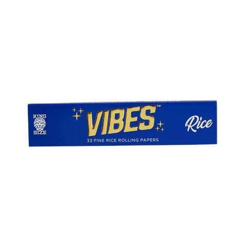 VIBES KING SIZE RICE ROLLING PAPERS 50CT BOX - Vape City USA - Smoking Accessories