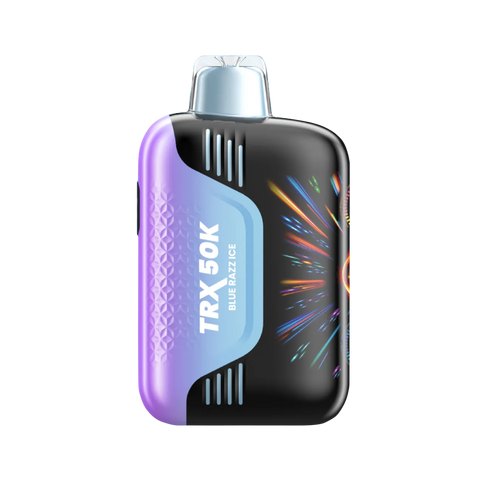 VIHO TRX 50K Disposable Vape – Blue Razz Ice flavor with frosty raspberry taste