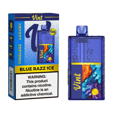 Blue Razz Ice – Vint 50K Disposable Vape with Bold Blue Raspberry Menthol Flavor