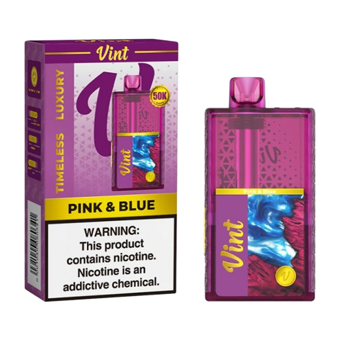 Pink & Blue – Vint 50K Vape with Fruity Cotton Candy-Inspired Flavor Profile