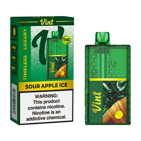 Sour Apple Ice – Vint 50K Vape Delivering Tangy Green Apple with an Icy Kick