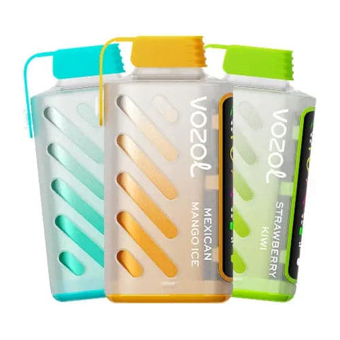 3 disposable vapes from the innovative Vozol Gear Power 20000 series, showcasing a vibrant array of colors and flavors. Each device features advanced S.i.L.C Tech for smooth, consistent puffs and offers up to 20000 puffs with its 20mL pre-filled e-liquid and efficient dual mesh coils. The 10-Pack provides an astounding total of 200000 puffs and allows vapers to explore the entire range of tantalizing Vozol vape flavors, ensuring months of vaping satisfaction.