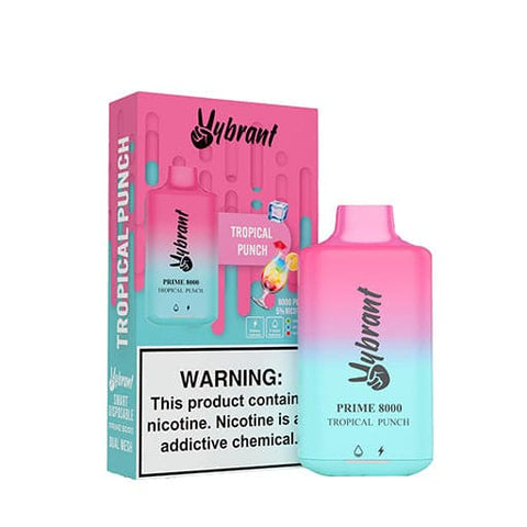 Device and packaging of Vybrant Prime 8000 Tropical Punch Flavor