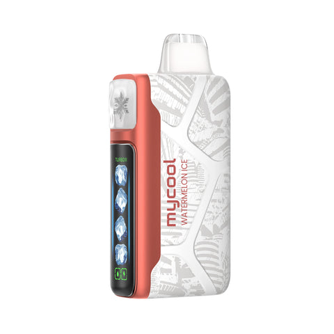 Adjust MyCool Disposable Vape 40K Watermelon Ice flavor, delivering juicy watermelon with a refreshing menthol chill – Adjust MyCool at its finest.