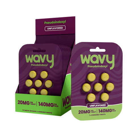 Wavy Kratom Pseudoindoxyl Unflavored – pure kratom tablets with pseudoindoxyl and no added flavor