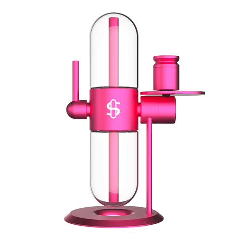 Stündenglass Gravity Infuser (Pink): Revolutionary 360° Rotating Glass Infuser