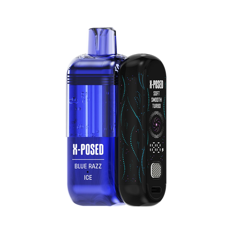 X-Posed 35K Disposable – Blue Razz Ice flavor