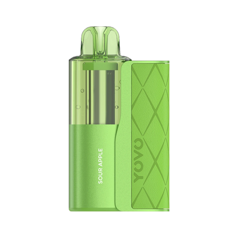 Sour Apple YOVO JB50000 Disposable Vape Pod – 50,000 puff salt nic flavor