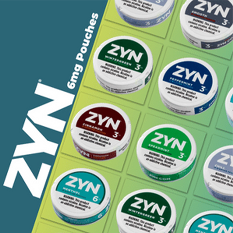 Zyn Nicotine Pouches 3mg-6mg - (5pk)