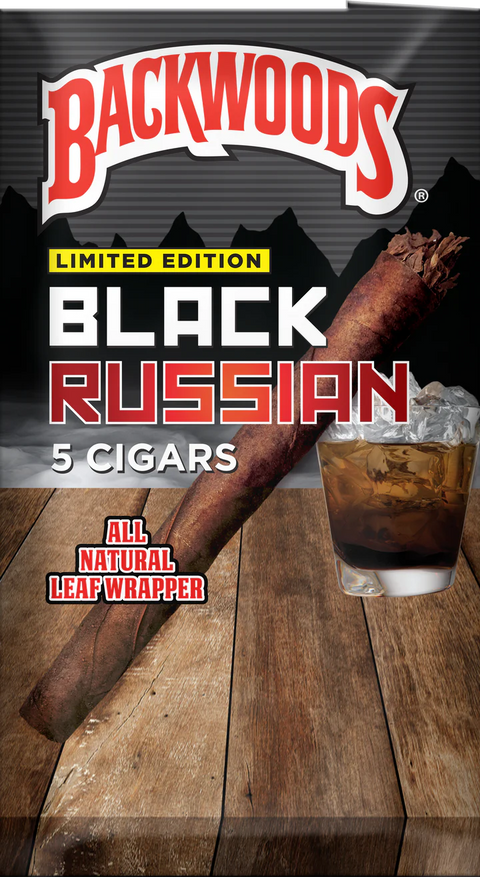 BACKWOODS CIGAR WRAPS BLACK RUSSIAN 8CT BOX - Vape City USA