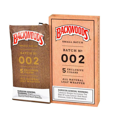 BACKWOODS CIGAR WRAPS SMALL BATCH 002 8CT BOX - Vape City USA