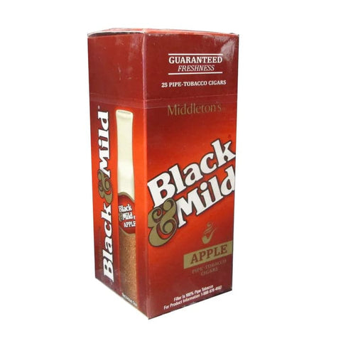 BLACK & MILD CIGAR APPLE SINGLE - 25CT BOX - Vape City USA
