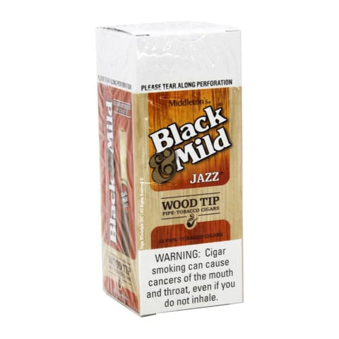 BLACK & MILD CIGAR JAZZ WOOD TIP SINGLE - 25CT BOX - Vape City USA