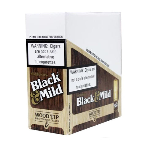 BLACK & MILD CIGAR REGULAR WOOD TIP 5-PACK - 10CT BOX - Vape City USA