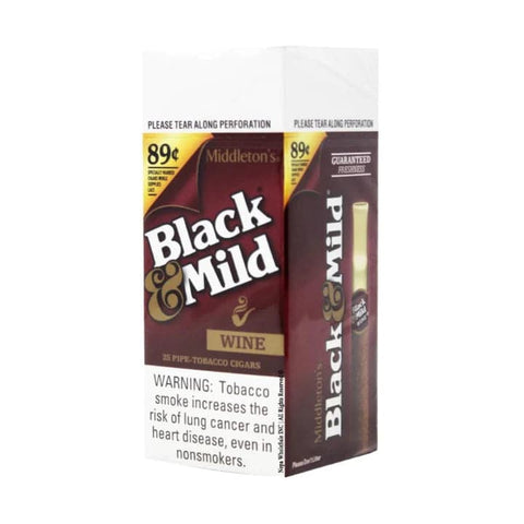 BLACK & MILD CIGAR WINE SINGLE - 25CT BOX - Vape City USA