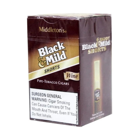 BLACK & MILD CIGAR SHORTS WINE SINGLE - 25CT BOX - Vape City USA