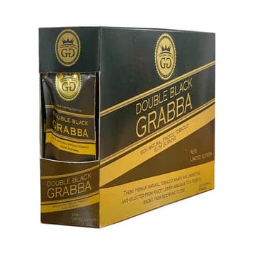 GG DOUBLE BLACK GRABBA LEAF CIGAR WRAPS 25CT BOX - Vape City USA