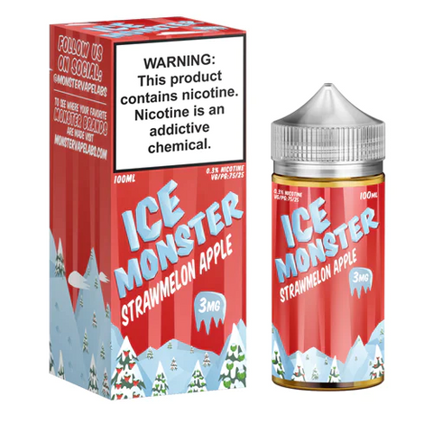 ICE MONSTER - STRAWMELON APPLE 100ML - Vape City USA