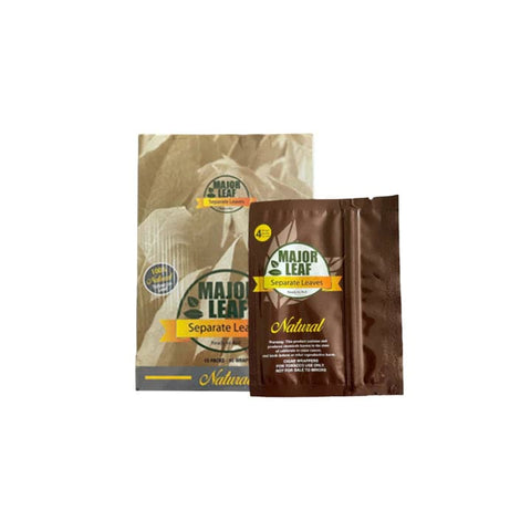 MAJOR LEAF BROWN TOBACCO WRAPS 4-PACK - 1PC - Vape City USA